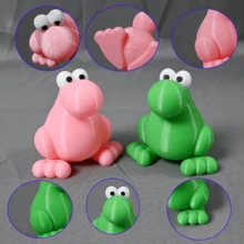 Froschstatue - Eine Kunststoff-Tischdekoration, geeignet für Büros und Zuhause. Kann drinnen und draußen verwendet werden. Keine Stromversorgung erforderlich. Tischdekoration, kreatives Geschenk. - Verschiedenfarbig - Übersicht 8