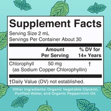 Gotas líquidas de clorofila de Mary Ruth's, certificadas por Clean Label Project - Sabor a menta derivado de la morera, vegano, no diluido, 2 onzas fluidas, apto para mayores de 14 años, sin OGM - Gotas líquidas de clorofila - Ver 3