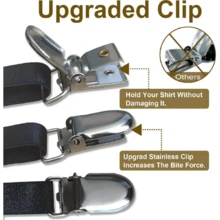 1pc/2pcs/4pcs Shirt Stays, Unisex Shirt Garters For Keeping Shirt Tucked In, Adjustable Shirt Holders - Multicolor - View 6