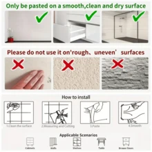 1 Roll Orange Wood Grain Self-Adhesive Wallpaper, PVC Peel And Stick Wallpaper, Thick Waterproof Easy To Apply And Remove, Suitable For Bedroom, Living Room, Ceiling, Countertop, Cabinet, Furniture And Home Renovation, Easy To Cut And Install - Orange Wood Grain - View 9