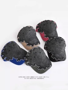 Retro American Flame Embroidery Baseball Cap, Unisex Wide Brim Streetwear Hip Hop Snapback For Spring & Autumn - A - View 6