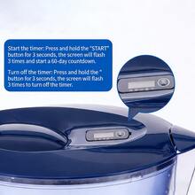 Transparent Water Filter Pitcher, Kitchen Household Water Purifier Pitcher, Fits Universal Filter Cartridges To Remove Limescale - White - View 4