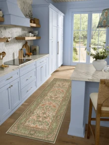 1pc Bohemian Floral & Bird Totem Countryside Style Rug/Carpet/Area Rug/Bath Mat/Door Mat/Runner, Soft Washable, Suitable For Bathroom, Kitchen, Entryway, Hallway, Bedside, Living Room, Bedroom And More - Multicolor - View 5
