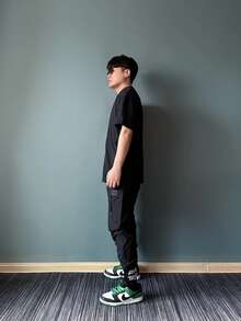 Nike Sportswear Premium Essentials Logo Crew Neck Short Sleeve T-Shirt, Black - Black - View 7