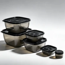Juego de 12 piezas de recipientes herméticos para almacenar alimentos de estilo nórdico, accesorios de cocina estándar de la UE a prueba de fugas apilables, cajas de almuerzo, recipientes para alimentos, adecuados para el hogar, la cocina, la oficina y el picnic - Multicolor - Ver 13