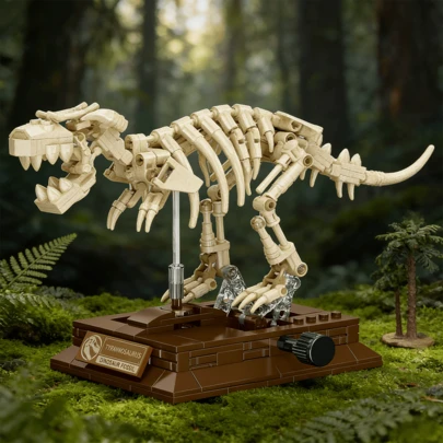 347Pcs Dinosaur Theme Building Block Set: 3D Assembly Toy Model. Multiple Dinosaur Shapes To Choose From, Including Tyrannosaurus, Triceratops, Spinosaurus, And Brachiosaurus. A Blessing For Dinosaur Lovers And Perfect For Beginners To Practice. It Can Enhance Spatial Thinking And Finger Dexterity. Ideal For Room Desk Decoration, Birthday Gifts, And Festival Souvenirs.