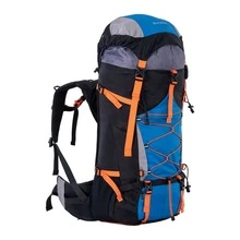 Zaino tattico CITYSPORTS PRO 60L con copertura antipioggia per escursionismo, blu scuro - Blu - Visualizzare 1