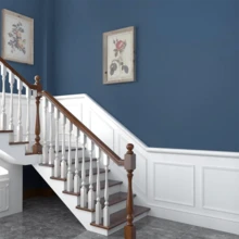 1 Roll Solid Color Self-Adhesive Removable Matte PVC Wallpaper, Easy To Clean And Apply, Suitable For Decorating Kitchen, Bedroom, And Living Room, Enhancing Home Decor With Autumn Aesthetics - Royal Blue - View 3