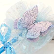 1pc Butterfly Magic Wand, Fairy Wand, Bowknot Frozen Magic Wand, Glitter Fairy Magic Wand, Double Layer Butterfly, Suitable For Party, Birthday, Wedding, Graduation - Multicolor - View 2