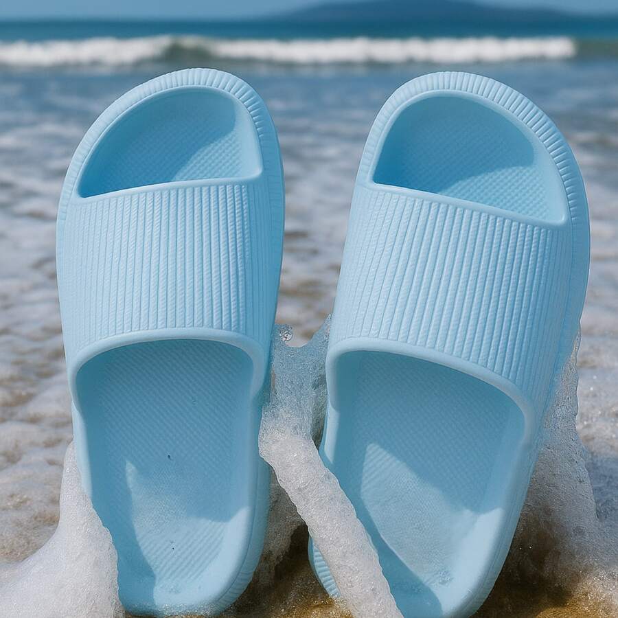 Sandalia Unissex Chinelo Nuvem Slide Anatomica Confortavel - Azul - Visão 1