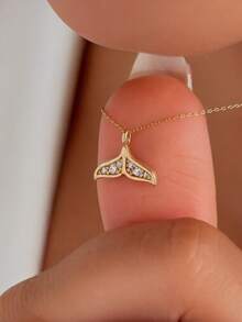 1pc Simple Gold-Color Starfish Ocean Beach Vacation Style Pendant Necklace For Women - A9247-4 - View 14