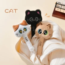 Creative Cute Cat Style Plush Gel Pens 0.5mm Black Quick-Drying Click Pen For School Office Writing & Signature Stationery Gifts - Multicolor - View 1