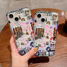 Phone Case: And Popular Korean Girl Group K-KATSEYES Apple 17 16e 16 15 14 13 12 11 Pro Max Air XR XS X 7 8 Plus Transparent Drop-Proof Soft Case - Trong sáng - Xem 2