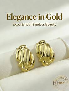 女士金色贝壳星形耳环 - 海洋夏日沙滩饰品 - 不规则夸张几何耳环 - 珠宝礼品 - 彩色 - 查看 1