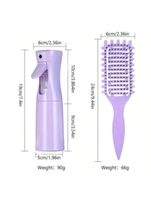 2pcs Curling Iron Set, Multi-Function Styling Comb, Spray Bottle, Hair Brush Professional Curling Styling Kit, Suitable For Women Home & Salon, Christmas & Valentine's Day Gift - Multicolor - View 10