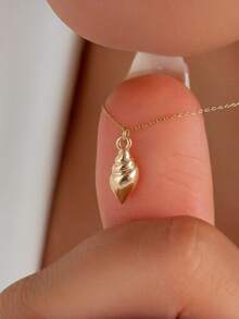 1pc Simple Gold-Color Starfish Ocean Beach Vacation Style Pendant Necklace For Women - A9247-4 - View 15