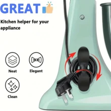 Giá đỡ dây nguồn, dụng cụ sắp xếp dây điện và cáp nhà bếp, kẹp dây gắn tường, cuộn dây quản lý cáp. - Nhiều kiểu dáng - Xem 6