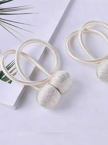 2 Pieces Classic Design Magnetic Curtain Holder - 2pcs - View 5