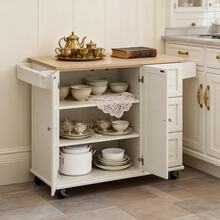 Carrito Organizador De Cocina Gran Capacidad Muebles De Cocina - Blanco - Ver 1