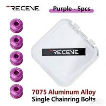 HASSNS Aluminum Alloy Bicycle Crank Bolt Set, 5 Pcs Of 6.5mm Anti-Rust Crankset Fixing Screws And Nuts For Cycling Chain Wheel 2 Sold - Multicolor - View 9