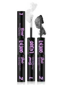 LUJITO 2In1 Eyelash Bond And Seal, Lash Remover, Applicator Tweezers, Spoolie Brushes, Waterproof Strong Hold Lash Extension Glue For Individual Cluster Lashes, DIY Eyelash Tools - Black - View 17