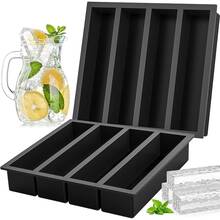 1pc 4 Inch Long Ice Cube Mold, Silicone Material Butter Mold Tray, DIY, Ice Cube Silicone Mold, Kitchen Accessories, Home, Ice Cube Tray, Bar Accessories - Multicolor - View 4