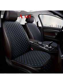 2pcs Car Seat Cushion Set, Star Embroidery, Universal 4-Season Front Seat Cushion + Backrest Cover, Non-Slip, Suitable For All Vehicle Models - Single Seat - View 8