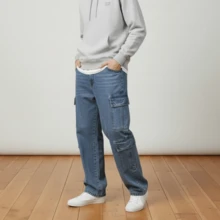 Men's Regular Fit Loose Jeans - 2601/1 - Ver 1