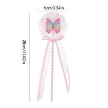 1pc Butterfly Magic Wand, Fairy Wand, Bowknot Frozen Magic Wand, Glitter Fairy Magic Wand, Double Layer Butterfly, Suitable For Party, Birthday, Wedding, Graduation - Multicolor - View 5