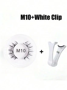 Set de pestañas magnéticas 3D - No se necesita pegamento, fácil de usar, reutilizable e impermeable, adecuado para maquillaje natural, eventos y uso diario - Multicolor - Ver 12