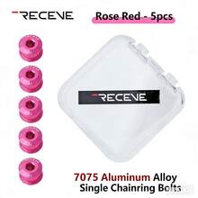 HASSNS Aluminum Alloy Bicycle Crank Bolt Set, 5 Pcs Of 6.5mm Anti-Rust Crankset Fixing Screws And Nuts For Cycling Chain Wheel 2 Sold - Multicolor - View 7