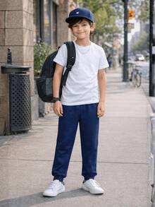Set Of 4 Boys' Fleece Pants, Sizes 2 To 12 Years | Boys' Winter Sweatpants (Assorted Colors) - Hỗn hợp - Xem 5