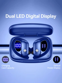 T16 无线充电保护壳，支持语音控制、双 LED 显示屏，IPX5 防水，适用于 iOS 和安卓系统，可用于健身、旅行和通勤等场景，搭配无线耳机使用。 - 彩色 - 查看 8