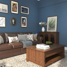 1 Roll Solid Color Self-Adhesive Removable Matte PVC Wallpaper, Easy To Clean And Apply, Suitable For Decorating Kitchen, Bedroom, And Living Room, Enhancing Home Decor With Autumn Aesthetics - Royal Blue - View 12