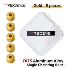 HASSNS Aluminum Alloy Bicycle Crank Bolt Set, 5 Pcs Of 6.5mm Anti-Rust Crankset Fixing Screws And Nuts For Cycling Chain Wheel 2 Sold - Multicolor - View 13