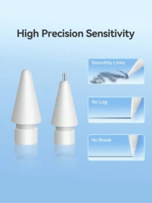 1-3 Gen Apple Pencil & Apple Pencil Pro Compatible 2B Soft Replacement Nibs, 6pcs Set For IPad Pro Stylus - Multicolor - View 12