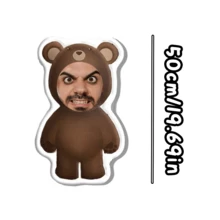 1 Almohada personalizada con cara divertida - Impresión personalizada de foto a doble cara, Almohada con cara personalizada - Estilo hogar, Regalo ideal para cumpleaños, Acción de Gracias, Navidad - furioso - Ver 12