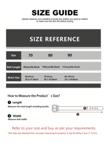 2条装女士休闲半圆形扣PU皮带，时尚、优雅、百搭 - 彩色 - 查看 5