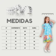 Girls' Themed Dress - , Enchanted Garden, Bees, Butterflies - Graduation, Fashionable, Blogger Style, Cool, For Parties, Birthdays, Everyday Wear, Casual, Girl's Clothing, Teen, Wedding, Printed, Loose-Fitting, Summer, Floral - 淺色水洗藍 - 查看 2