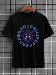 Red Hot Chili Peppers Rock Band T-Shirt, Heavy Metal, Unisex, Men's And Women's, 100% Cotton, Premium Streetwear, New Release, Immediate Shipping, Various Colors!! Plus Size - 黑色 - 查看 1