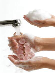 Peach Gemstone Grape Soap/Household Cleaning, Handmade DIY Gemstone Transparent Grape String Soap Gift Box, An Excellent Gift For Family And Friends During Holidays - Solid State - View 4