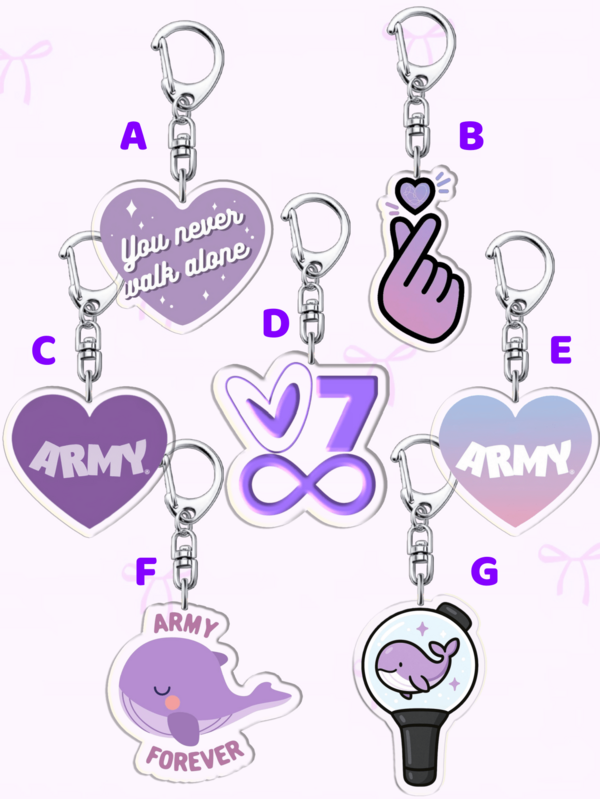 1pc Acrylic Cartoon Keychain Bangtan Keychain/Friendship Purple Color Keychain: Featuring Characters Bag Accessories, Funny Jewelry, And Fans Gifts. Ideal For Boyfriends, Girlfriends, Family Members, Teachers, Party Gifts, And ARMY-Themed Cell Phone Decorations.