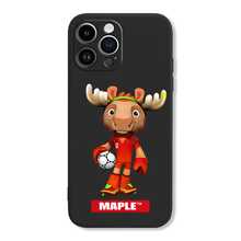 2026 World Football League Cup Mascot MAPLE Phone Case, Compatible With IPhone 17, 16, 15, 14, 13, 12, 11, XS, XR, Pro Max Plus. Essential For Football Fans. Printed Phone Case, Transparent Design, Magnetic Full-Wrap Protective Case - 黑色 - A - 查看 6