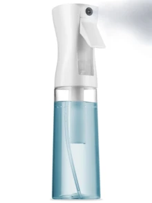 1pc Continuous Fine Mist Spray Bottle: Leak-Proof, Nozzle For Perfect Even Spraying. For Hairstyling Taming Frizz, Skin Care Misting, Plant Watering, Cleaning Solutions & Essential Oils. Ideal For Morning Routines, Salons, Gardens & Home Use By Beauty Enthusiasts, Gardeners & Homemakers. Versatile & Refillable. - 白色 - 查看 1