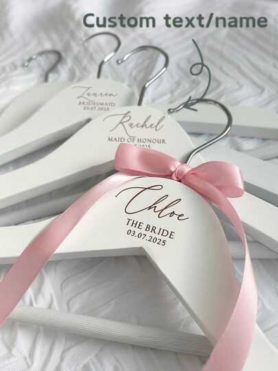 Percha personalizada para vestido de novia, percha personalizada para vestido de dama de honor, percha para vestido de novia grabada adecuada para damas de honor, damas de honor, niñas de las flores, percha con travesaño para vestido de novia, vestido de boda, percha para vestido de dama de honor grabada, fiesta nupcial