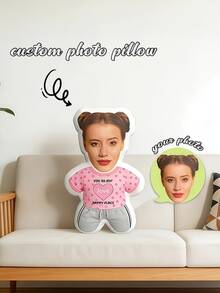 Personalized Shaped Pillow, Photo Customized Pet Pillow, Fun Birthday Gift For Him Or Her - Round - View 19