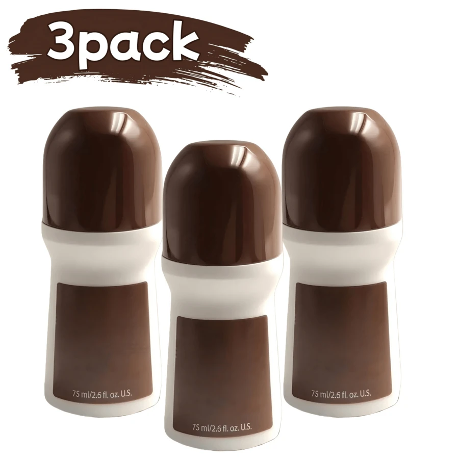 3-Pack (2.6 Fl Oz/ 75ML)Wild Country Roll-On Deodorant - Fitness & Sports Sweat Protection Variant: Compact And Portable Design, Easy To Carry. - màu nâu - Xem 1