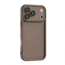 Minimalist Thick Shock-Absorbing Khaki Phone Case, Compatible With IPhone 17/17Pro/17promax/16 Pro Max/16/16 Pro/16 Plus/16E/15/15 Plus/15 Pro/15 Pro Max/11/12/13/14 Pro Max/XS/XR/11 Pro/11 Pro Max/12 Pro/12 Pro Max/13 Pro/13 Pro Max/7 Plus/14 Pro/14 Pro Max/14 Plus/7 Plus/8 Plus/8/SE2/13 Mini/12 Mini, Soft Shell Waterproof Shockproof Scratch-Resistant. - Brown - View 7