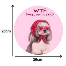 Tapete Para mouse pad En Escritorio Sublimado Con Diseño De Perrito - Redondo - Ver 2