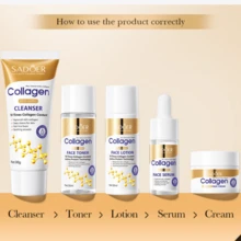 5件套胶原蛋白抗皱紧致旅行护肤套装，淡化细纹，保湿滋养 - 旅行裝 - 查看 3